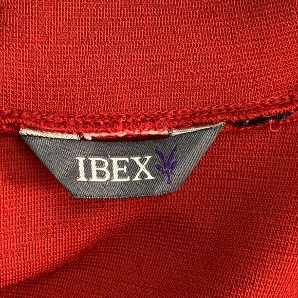 Ibex Women’s Red Wool Zip Up Sweater Size Medium - Picture 14 of 14